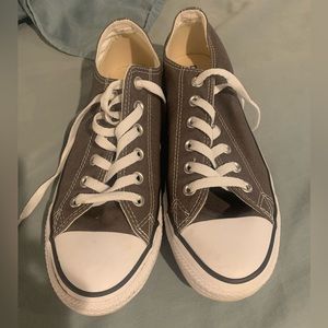 Women’s size 9, Men’s size 7 gray California cut Converse (only worn twice)